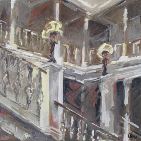 Franzensbad 3 Öl auf Leinwand 40 x 40 cm